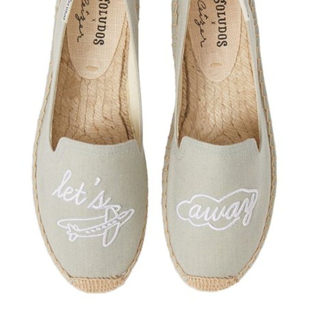 New Soludos Lets Fly Away Smoking Slipper - Size 6